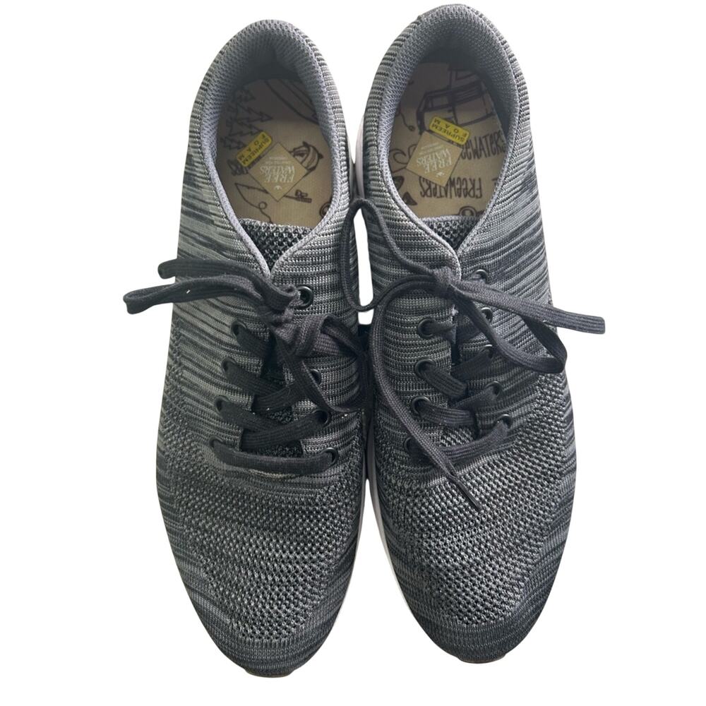 FreeWaters Men's Gray Knit Lace-Up Sneakers Size 13